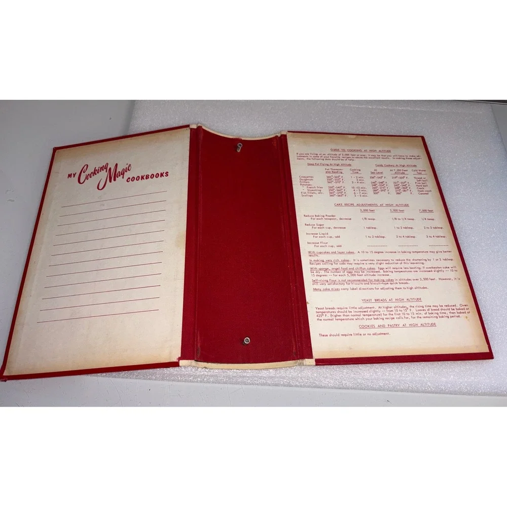 Cooking Magic Step-by-Step Book Binder Cookbook 1956